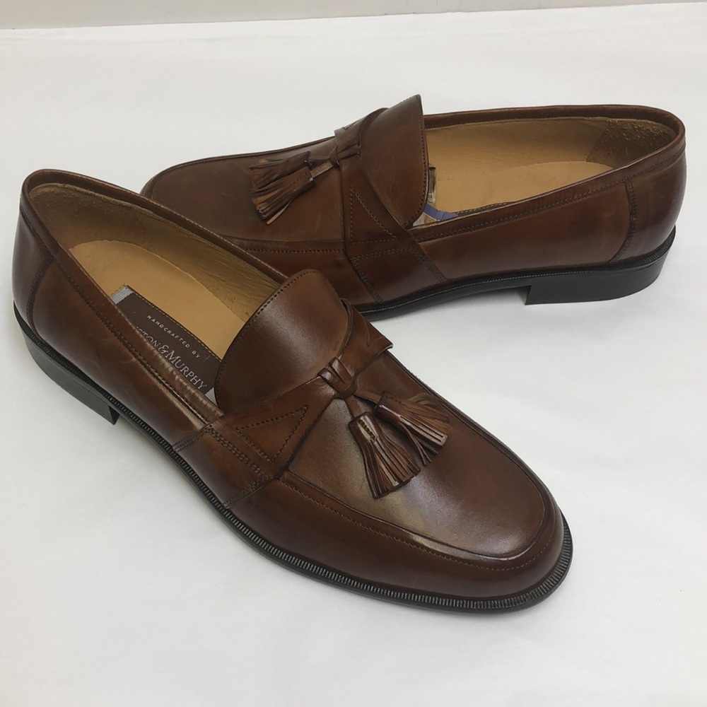 Johnston & Murphy Men Shoes Leather brown 9.5M - Picture 3 of 8